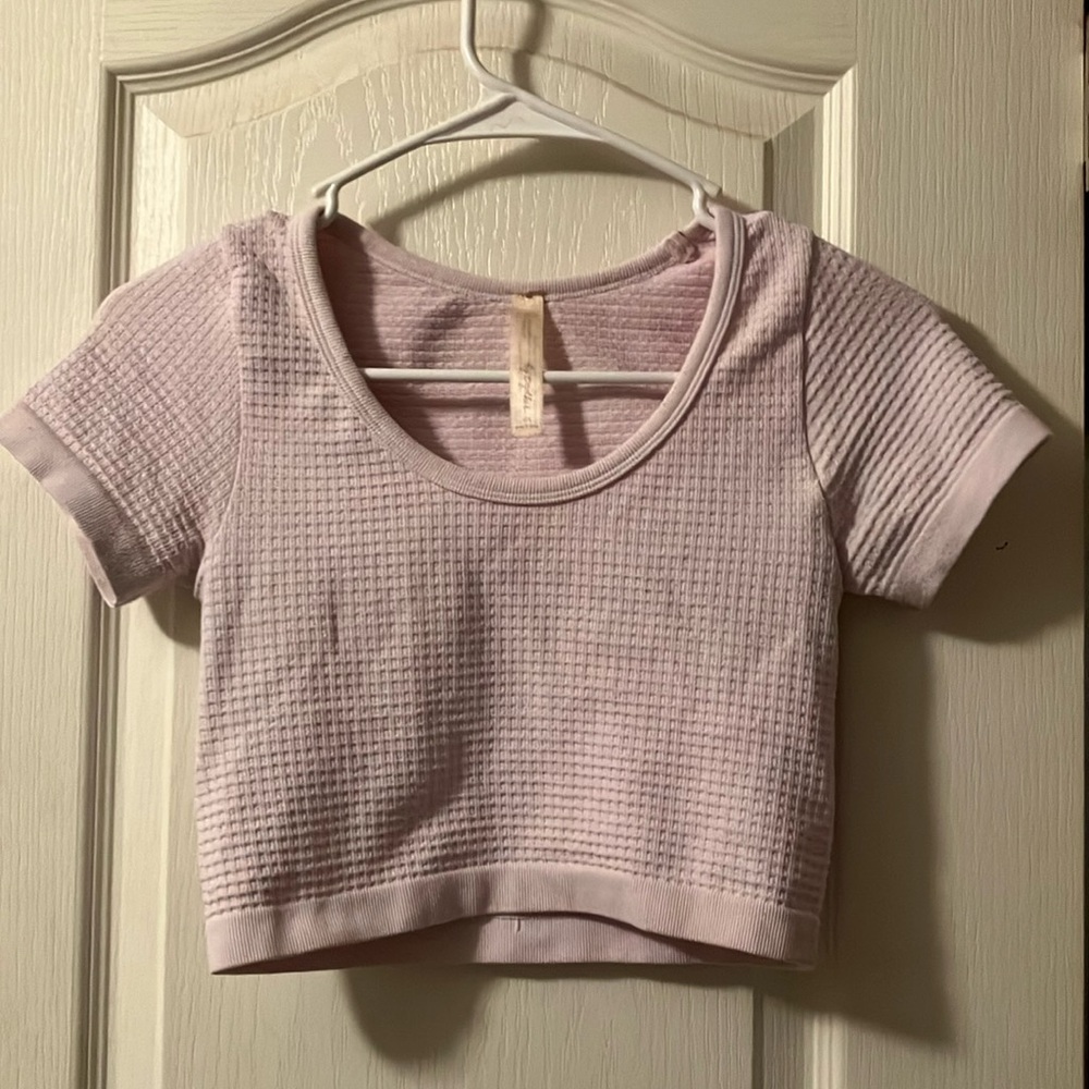 *Crop Top Bundle* 
Light pink crop top size s/m by together 
 SHEIN pink&blue